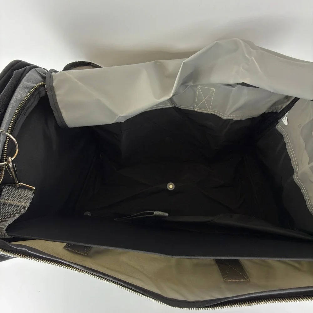 Vintage Converse CONS Duffle Bag Gray Black Large Gym Travel Sport Bag NWT NOS